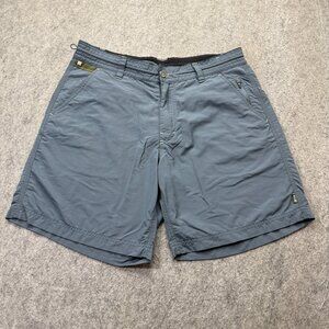 Howler Brothers Horizon Hybrid Short 2.0 Men 34 Blue Nylon 8"